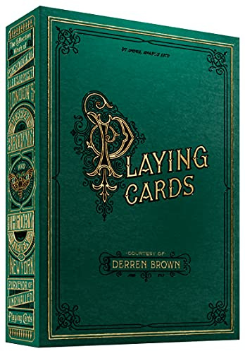 SYNCSPIKE Derren Brown carte da gioco e custodia in plastica trasparente, un elegante strumento per magia, giochi di carte, collezionisti e oltre.