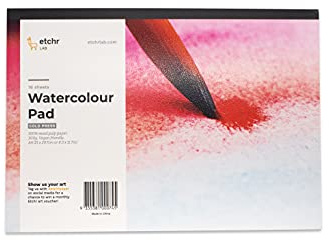 Etchr : Watercolour Paper : Block : 300gsm : 100% Wood Pulp : A4 : Not