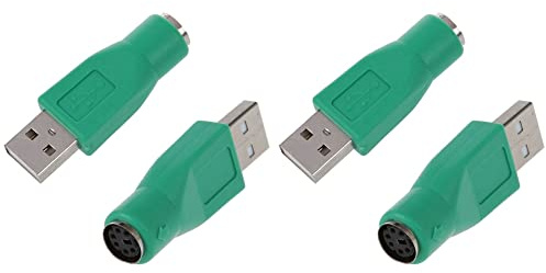 FYOBOT 4 x PS/2 Female to USB Male Adapter Converter for Keyboard Mouse