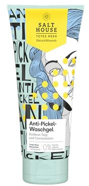 SALTHOUSE Natural Minerals Anti-Pickel-Waschgel 200 ml - Cleanser mit Original Totes Meer Mineralien & Salizylsäure – Gesichtsreinigung gegen Pickel & Hautunreinheiten – 100% biologisch abbaubar vegan