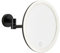 tesa VISIOON LED-Kosmetikspiegel - kabelloser Schminkspiegel mit dimmbarer Beleuchtung - Touch Control, integrierter Akku, 5-fache Vergrößerung, Gelenkarm - Wandmontage ohne Bohren - 18 cm - Schwarz
