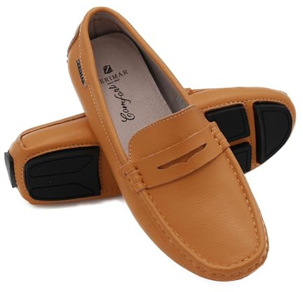 Zerimar Kvinnors Casual Läder Mockasiner | Kvinnors Klassiska Mockasiner | Castellan Dammockasiner | Loafers Casual Mockasiner