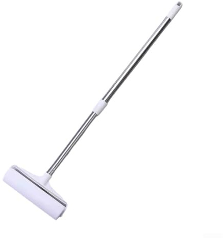 Cepillo telescópico de rodillo de pelusa de mango largo, recogedor de polvo pegajoso extensible, papel de repuesto para ropa, muebles, interior de coche y limpieza de suelos(1)