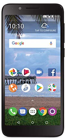 Total Wireless Carrier-Locked TCL LX 4G LTE Prepaid Smartphone - Black - 16GB - Sim Card Included - CDMA