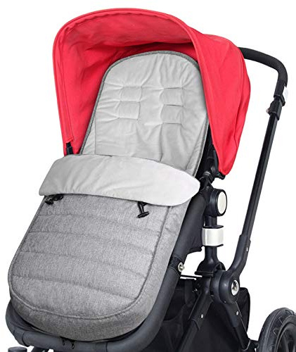 WD&CD Invierno Saco de Silla de Paseo, Saco Bebe Invierno, Saco de Dormir Universal para Bebé Antideslizante, Impermeable y Fría, Desmontable, Gris