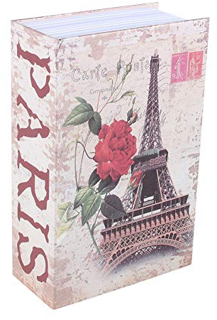 Joyzan Decorative Faux Book Box, Vintage Storage Boxes Stacked Hardcover Books Secret Hidden Storing Safe Security Money Magnetic Fake Fashion Display Set Decor Function Lids Home Ornaments Jewelry