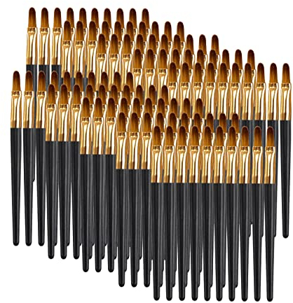 100 Piezas Cepillo de Labios Desechable, Holzsammlung Pinceles Desechables Cepillo de Labios Portátil, Aplicador de Viaje Lápiz de Labios Portátil, Pincel de Maquillaje para Mujeres Damas