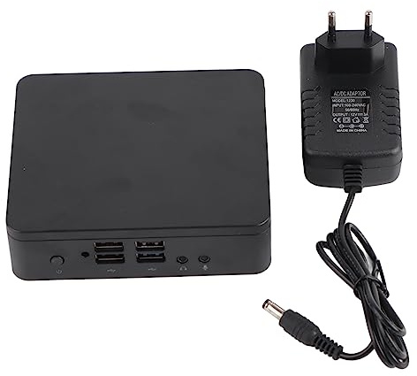 Annadue PC 10 Pro Mikrocomputer, 4 GB RAM 64 GB SSD für Atom Prozessor X5 Z8350, HDMI/VGA Ausgang (unterstützt 4K), USB 2.0 X 5, USB 3.0 X 1, Gigabit Ethernet