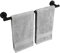 KES Handtuchhalter Schwarz Handtuchstange Edelstahl SUS304 Badetuchhalter Handtuch Halter 50cm Wandmontage, A2000S50B-BK