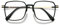 VEVESMUNDO Blaulichtfilter Lesebrille Metall Groß Stylisch Rechteckig Anti Blaulicht Lesehilfen Sehhilfe Brille für Damen Herren (1 Stück Schwarzgrün Brille, 0.5)
