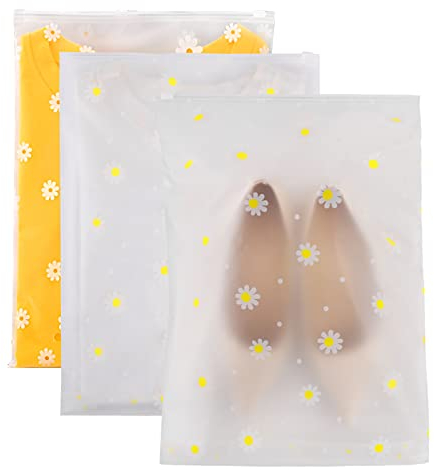 25 Pcs Reusable Ziplock Bags,40 x 30cm Large Plastic Hospital Bags Travel Clothes Storage Bags Clear Seal Bags Waterproof Luggage Organiser or Clothes, Shoes, Cosmetics