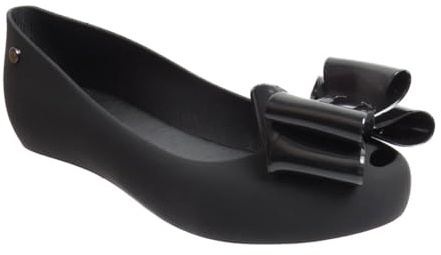 Ladies Flat Peeptoe Shoes Casual Office Jelly Bow Slip ON Womens Ballerina Pumps Black UK 5