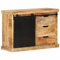 Tidyard Sideboard Aufbewahrungsschrank Kommode Schrank Anrichte Beistellschrank MehrzweckschrankSchubladenkommode Schubladenschrank Lagerschrank 80 x 30 x 55 cm (B x T x H) Raues Mango-Massivholz
