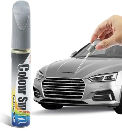 Flaconi Peinture Voiture,Peinture Voiture Carrosserie,Stylo Peinture Voiture,Stylo Reparation Rayure Voiture,Stylo Retouche Peinture Voiture,Anti Rayure pour Carrosserie Moto (Argent)