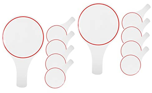 HOODANCOS 10stücke Handgehaltene Wiederverwendbare Scoreboards Trocken Abwischbarem Material Für Auktionen Wettkämpfe Und Abstimmungen