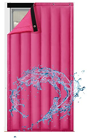 La cortina de puerta con aislamiento térmico con barrera acústica proporciona protección contra el frío/calor y la insonorización, resistente a la intemperie y al viento con un fondo cargado