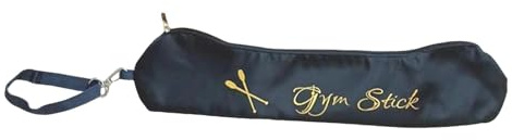 SZLIFE Borsa per riporre i Bastoncini da Ginnastica, Leggera, in Nylon, Portatile, con Cerniera, per Attrezzi Sportivi ritmici e artistici, Nero, L