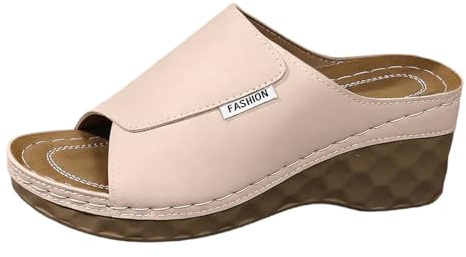 Dasongff Sandales Femme été Compensées Mules Orthopédiques Femme Chaussons Confortable Bout Ouvert Plateforme Pantoufles Chaussures de Plage