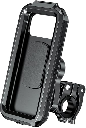Waterflex – MyAquaFit – Support Smartphone Étanche IP66 - WX-MAFT-SPPOX6 – Fixation Guidon Universelle 22–32 mm – Rotation 360° – Aquabike & Aquafitness