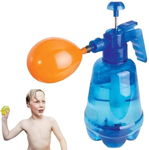 Bottiglia Spray A Pressione A Riempimento Rapido - Pompa Per Palloncini D'acqua Da 1,5 L Con 500 Palloncini, Pompa Manuale Portatile Per Bombe D'acqua All'aperto, Giochi Da Giardino E Piscina