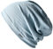 CHARM Herren Damen Beanie Baumwolle 100% Hut Sommer Kunstseide Dünn Licht Schweiß Hellblau