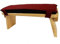 Panotophia Meditationsbank-Kissen rotbraun - 48x17x3 cm