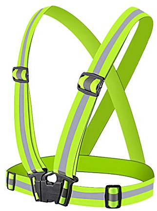 Reflective Vest Adjustable Running Safety Gear High Visibility Safety Vest High Vis Straps High Vis Belt Bike Reflective Belt Night Walking Accessories For Cycling Running Men Women Kids Childern