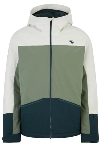 Ziener Herr TIMBARRA skidjacka/snowboardjacka | andningsbar, vattentät, mörk jungle tex, 46