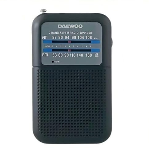 Daewoo DW1008 Radio Portátil Negra