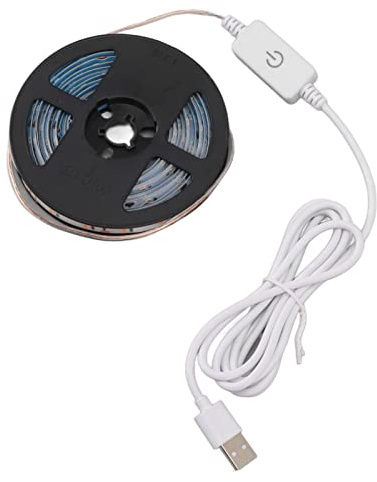 Tnfeeon Full Spectrum -Led Grow Light Stripes Smart Touch Dimm -Usb Camas de Luz de Crecimiento para Plantas Internas, Función de Memoria, Adecuada para Diferentes Plantas, 9.8 Pies Adecuados