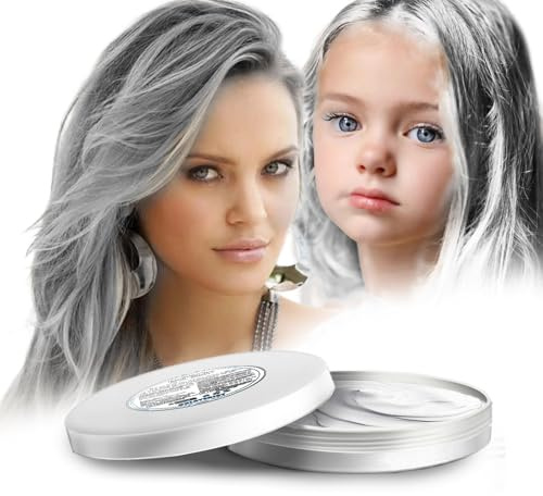COLAYERIST Weiss Temporäre Haarfarbe Auswaschbar, Haarfarbe Wachs für Männer und Frauen, Haarmascara für Partys oder Cosplay, Haarfärbeprodukte ohne Unordnung