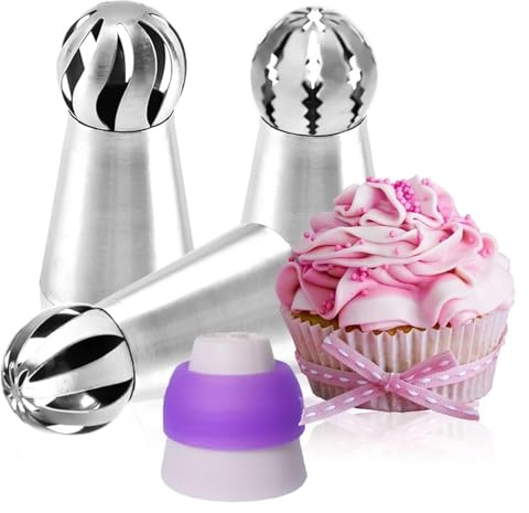 spritstyllar tårta Kakspritstippar Set 4 st/set Rostfritt stål Spritsmunstycke for glasyr Rysk bakelse Spritsmunstyckesats Kakdekorationsverktyg Bakning Bakverk Spritsmunstycke spritsmunstycken