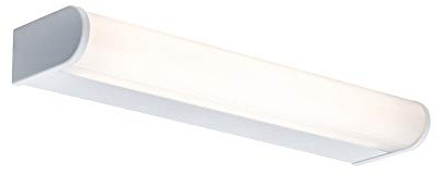 Paulmann 70878 LED vägglampa Arneb inkl. 1x9 Watt IP44 taklampa vit badrumslampa aluminium, akryl spegel ljus 3000 K