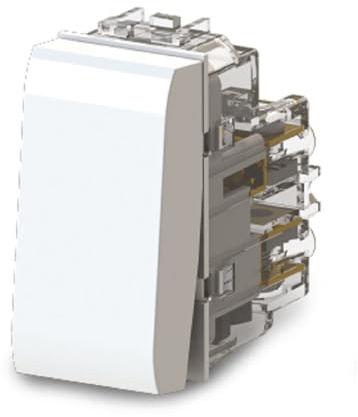 4box - Uniko Comando Smart Mutifunzione Compatibile Bticino® Matix™. Utilizzabile come Interruttore, deviatore, invertitore o pulsante NO/NC. Colore Bianco