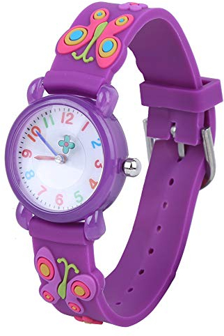 Kinder Cartoon Uhr, niedliche Exquisite Muster Kinder Armbanduhr wasserdichte Silikonarmbanduhr für Kinder Kleinkind Jungen Mädchen 3-12 Jahre alt