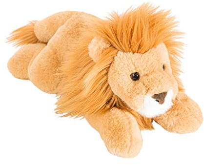 Teddy Hermann 90477 Löwe liegend 33 cm, Kuscheltier mit idealem Recyclinganteil (Füllmaterial)