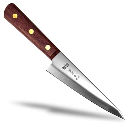 Seki Japan Tomihide Japanese Professional Boning Knife Traiangle Type, 150 mm (5.9 inch), Japanese Stainless steel Kitchen Cutlery, Chef Knives with Wood Handle for Home Kitchen & Restaurant