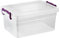 Best House | 2 PCS Plastic Storage Box with Lids | 1.25 Litres | SMALL Size | Clear Storage Containers Use for Haberdasery and Bits N Pcs (1.25 Litres)