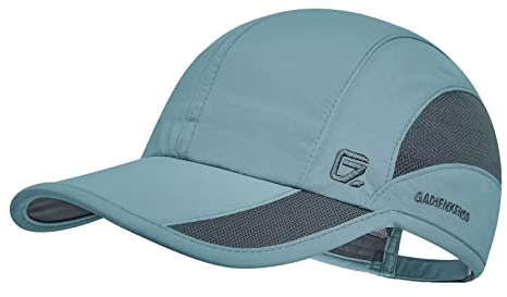 GADIEMKENSD Running Cap Mens Cooling Hats Summer Sun Hat Dri Fit Workout Hat Hiking Accessories for Golf Hiking Outdoor Camping Gym Tennis Travel Cycling Horse Fishing Walking Caps (Sky Blue, M)