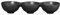 ASA Selection Grande 3er Schale Black Iron 10,5x32cm