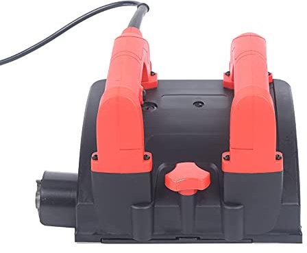 QUIOTUIR 1200W Raboteuse Electrique Rabot avec 26 Lames et Valise de Transport Largeur 16cm Profondeur 1-4mm Fraiseuse Ponceuse Murale pour Plafonds, Sols, Façades