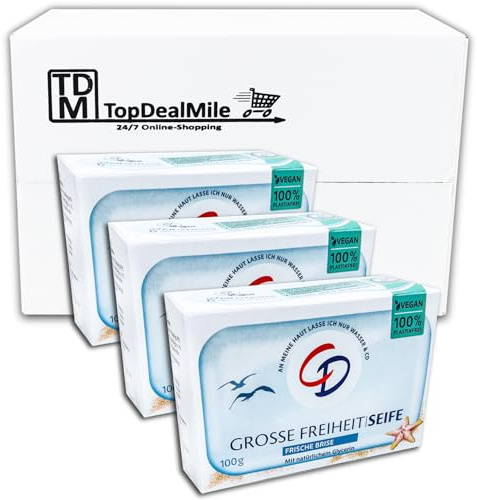 TopDealMile – Förvaringspaket – CD Mild tvål Stor frihet 3 x 100 g tvålstycke