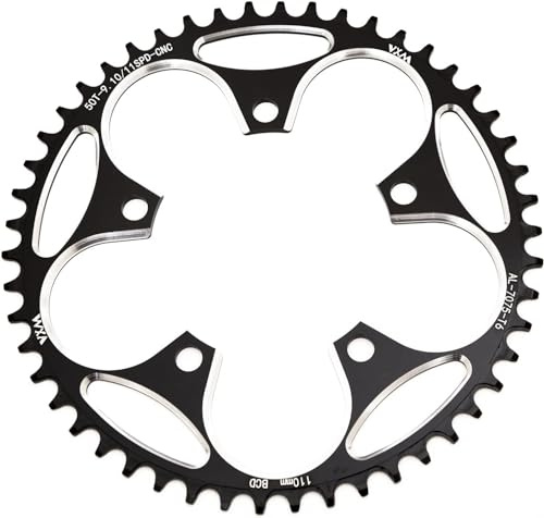 YBEKI 110BCD Chainring - CNC Machined 7075-T6 Aluminum Narrow-Wide Chainwheel for Road Bikes (36-58T Options) | 8-12 Speed Compatible | Ultra-Lightweight | Anti-Drop Design ﻿