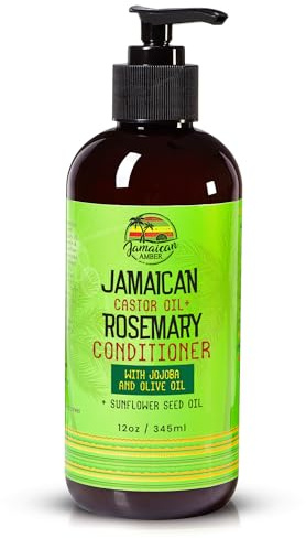 Rosemary Leave In Conditioner - 8 fl oz / 230 ml – Moisturizing Conditioner, Nourishes, Promote Hair Growth, with Castor Oil, Shea Butter, Seed Oil, by Jamaican Amber