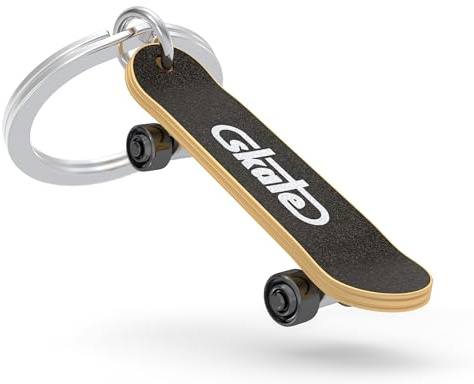 METALMORPHOSE – Schlüsselanhänger Skateboard – Miniatur Skateboard – Schlüsselanhänger Skateboard – Leidenschaft Sport – Geschenk für Damen und Herren, grau, one size