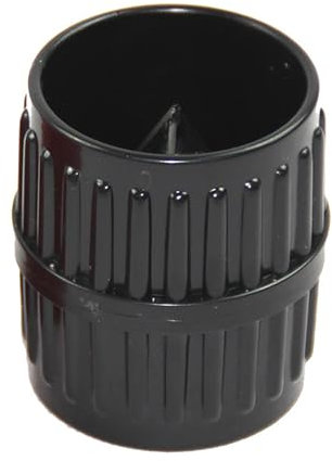 Black Manual 2 in 1 Pipe Deburring Tool Plastic Pipe Reamer Hand Chamfering Tool Inner-Outer Reaming Deburring Cutters Pipe Reamer for Copper Aluminum PVC PPR