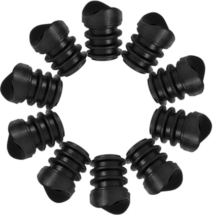 HOLIDYOYO 20 Pcs Threaded Plastic Caster Socket Sleeve Inserts for Furniture Chair Wheel Stem Replacement with Floor Protection 1.02X0.82X0.78 Inch