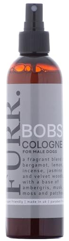FURR Bob’s Cologne for Male Dogs 250ml – Long Lasting Natural Fragrance with Aloe Vera, Vitamin E & Hyaluronic Acid – Safe, Vegan, Gentle Coat Spray Made in UK – Sophisticated Masculine Scent