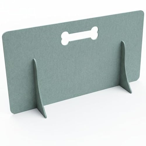No-Drill Freestanding Dog Stair Gate & Barrier for UK Standard Stairs | Pet Stopper for Doorways | Easy Set Up, Anti-Tipping, Customisable, Water-Resistant MDF, Small & Large Dogs - Green, (30x60) cm