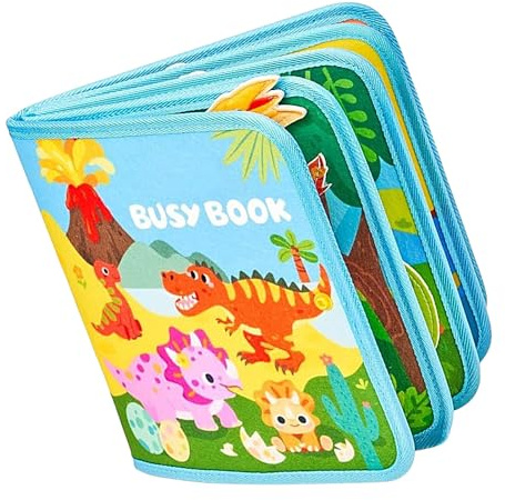 Roman d'apprentissage interactif – Jouet d'activité préscolaire, entraîneur de motricité de 10 pages, design éducatif en tissu feutre, jeu fonctionnel en classe, roman pour pour chambre à couc